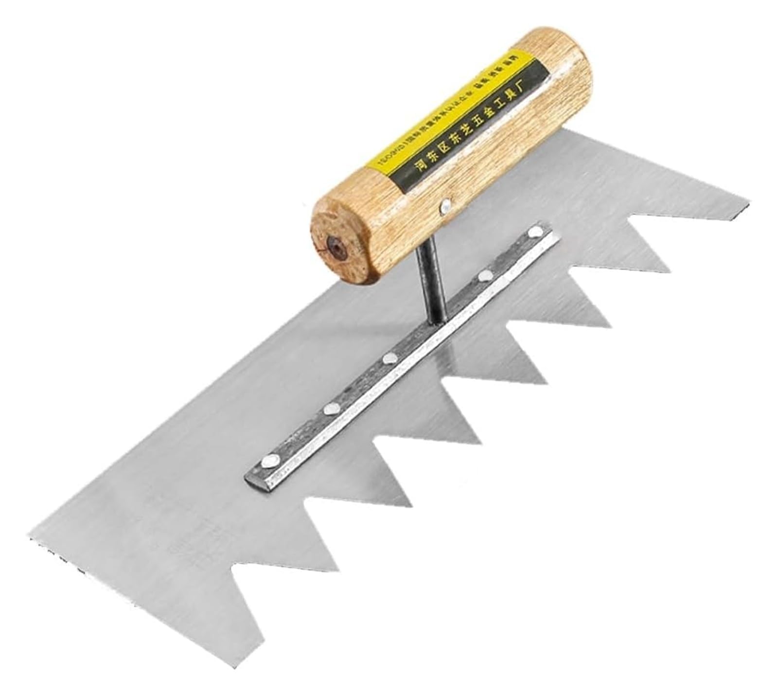 Paleta de enlucido, Mango cómodo y ergonómico de acero inoxidable grado profesional(A)