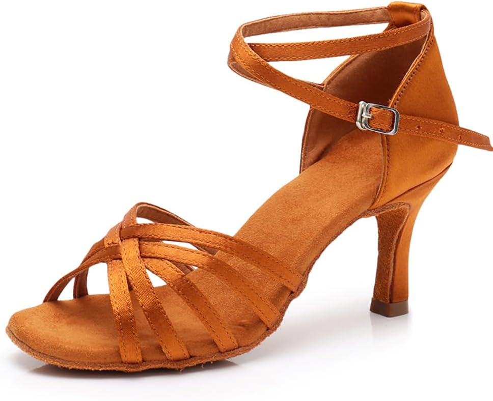 MSMAX Women's Practice Ballroom Dancing Shoes Indoor Performance Latin Dance Shoes for Woman