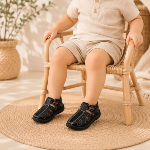 Image of ZOOM Sandals Casual Fisherman Adjustable Sporty Summer Closed Comfortable Toe Sandals with Premium PU Padding For unisex kids-pack of 1(9 Months-4.5 Years)