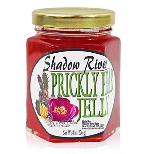 Shadow River Gourmet Prickly Pear Cactus Jelly Made From Real Cactus Fruit Juice, 8 oz Jar