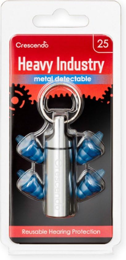 Crescendo Heavy Industry 25 Metal Detectable - zatyczki douszne