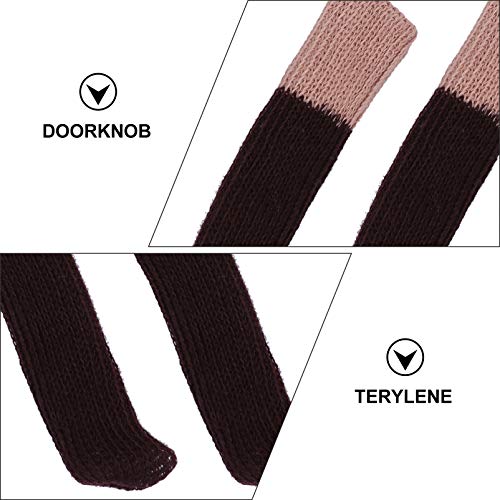 Capa protetora para maçaneta da Yardwe 10 peças de malha de crochê para maçaneta protetora