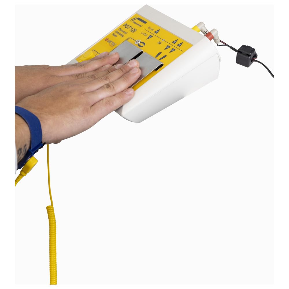 WETEC Zugangsüberwachung PGT 120 Edition, ESD (Zutrittskontrolle) Prüfspannung: 30/50/100 V/DC/Abmessung L x B x H: 200 x 150 x 65 mm, Testergebnis wird optisch und akustisch signalisiert