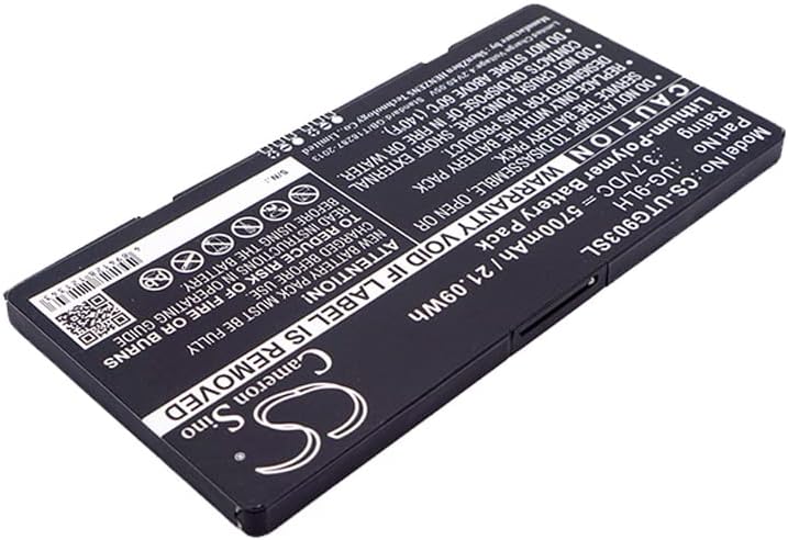 SYTH Replacement for Battery Compatible Unistrong UG-9LH 7inch Ruggedized Tablet, UG903 (5700mAh/3.7V)
