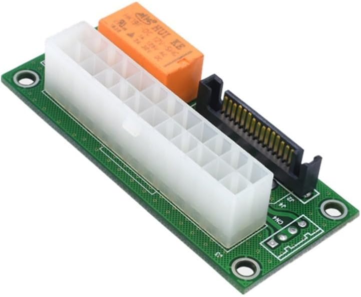 Dual PSU Power Supply Adapter - Add2PSU ATX 24Pin Module to Molex SATA Multiple Power Supply Sync Starter Extender Cable Card and Daisy Chain Connector for BTC Miner Machine
