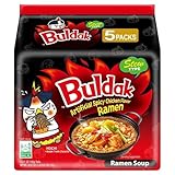 Samyang Buldak Stew Type Ramen Coreano – Fideos Picantes Instantáneos con distintos Sabores - Pack Laborawi (5x145g)