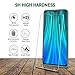 QHOHQ [2-Pack] Screen Protector for Xiaomi Redmi Note 8 Pro,[9H Hardness] HD Transparent Scratch-Resistant [Bubble Free] Tempered Glass