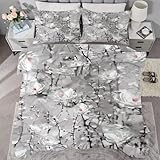 Remplissage en microfibre de qualité supérieure: Le rembourrage de la couette a été filtré selon plusieurs processus et est composé de microfibre brossée double face de 250 g/m². Il est aussi doux et confortable que le coton et convient également aux personnes allergiques