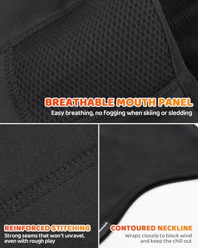 Image of GXCROR Balaclava Ski Mask for Men & Women, Winter Face Mask Cold Weather Windproof Thermal Motorcycle Snowboard Cycling