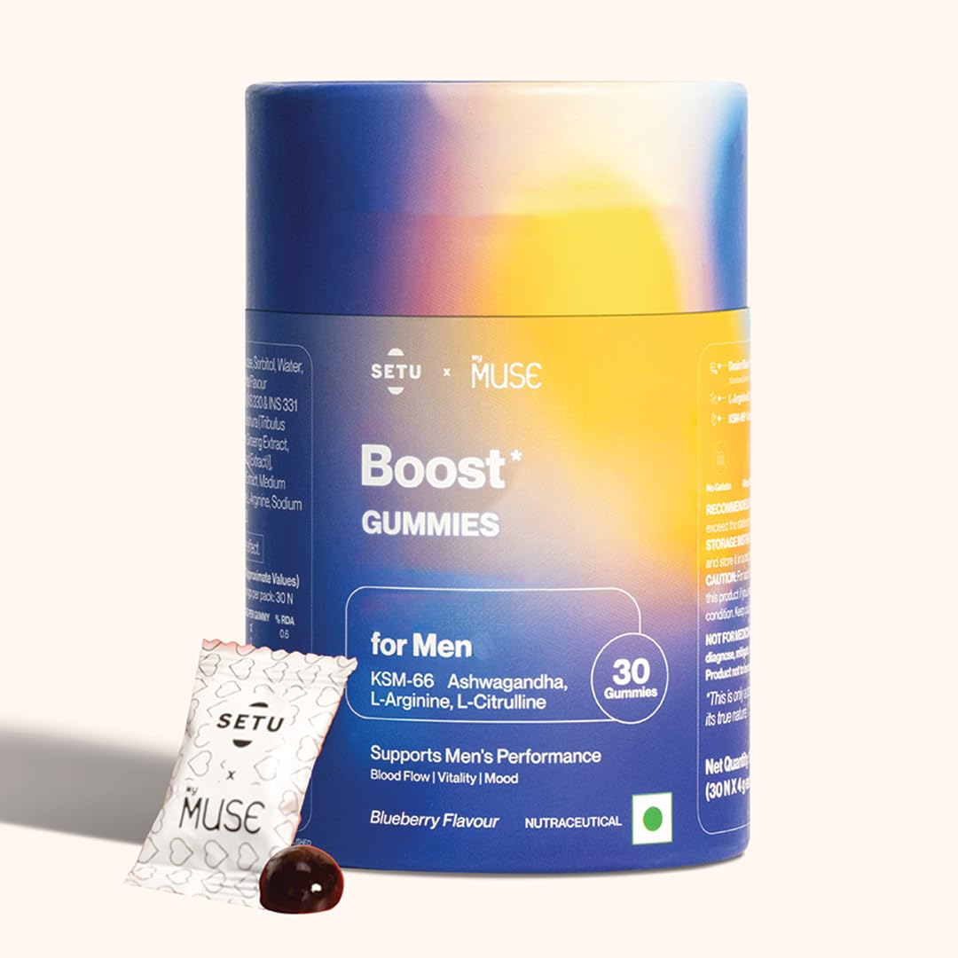 MyMuse Boost Gummies for Men | 30 Gummies | Ashwagandha, Shatavari, Gokshura, Korean Ginseng, L-Citrulline & L-Arginine | Improves Vitality, Mood & Energy | Supports Performance & Drive (B0D1CLPB3Y) Amazon Price History, Amazon Price Tracker