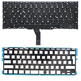 Pardarsey Klawiatura do laptopa Notebook Keyboard zamiennik wymiana niemiecka QWERTZ DE do MacBook Air A1370 A1465 11 cali 2011 2012 2013 2014 2015 z podświetleniem
