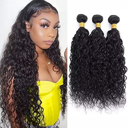 Water Wave Bundles Human Hair 20 22 24 inch 10A Brazilian Vi