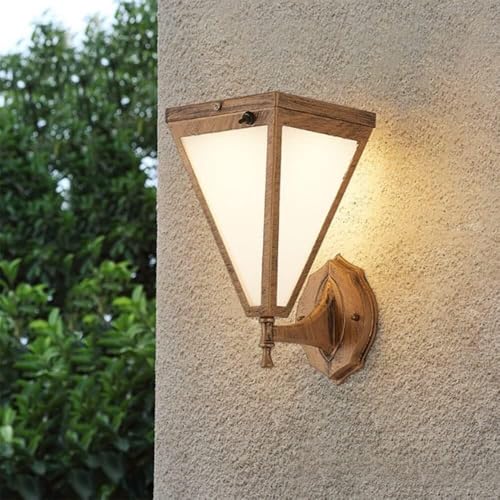 Appliques murales de jardin étanches solaires rétro luminaire mural extérieur