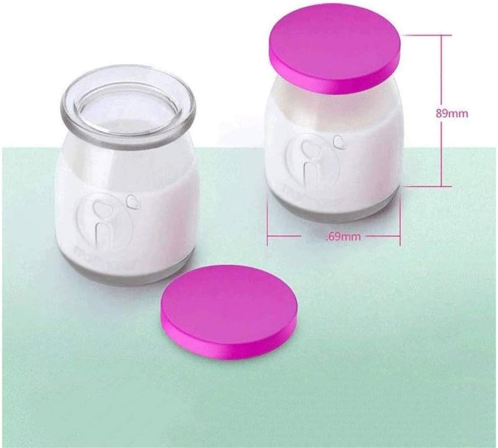 Automatic Yogurt Machine-Automatic Yogurt Maker Machine 7 Glass Greek Jars Customize to Your Flavor and Thickness Electric Maker