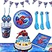Decoracion Cumpleaños Spiderman,Spiderman Vajilla de Fiesta de Cumpleaños,Spiderman Suministros de Fiesta,Temática de los Vengadores,Juego de Vajilla de Fiesta Spiderman Decoraciones de Cumpleaños
