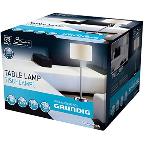 Grundig Tischlampe edelstahl rund 58 cm 38195 Cover