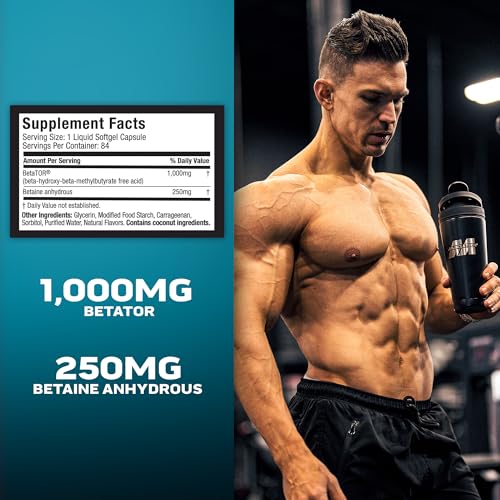 image for Muscletech HMB Supplements 1000mg, Clear Muscle (84 Liquid Softgels) -