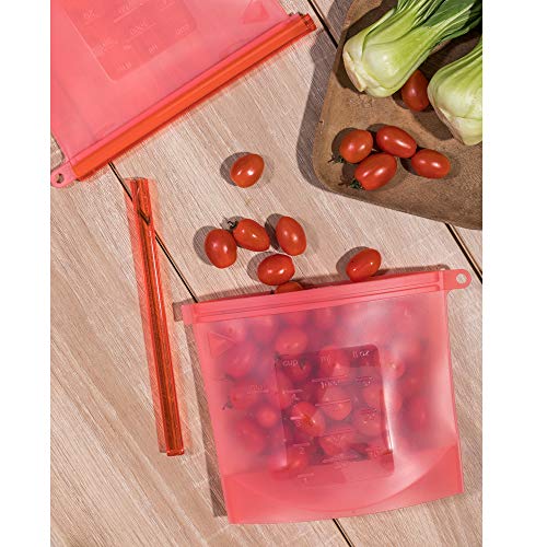 Contenedor de bolsa de almacenamiento de alimentos reutilizable de silicona M 3