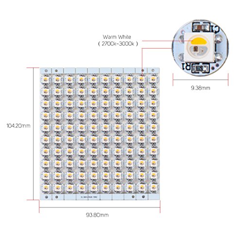 Tira LED SK6812 RGBW 5 metros 50 LEDs direccionables miniatura 3