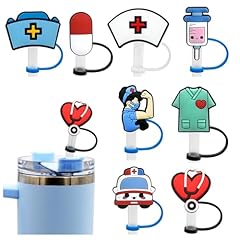 8PCS NurseStrawcap-B