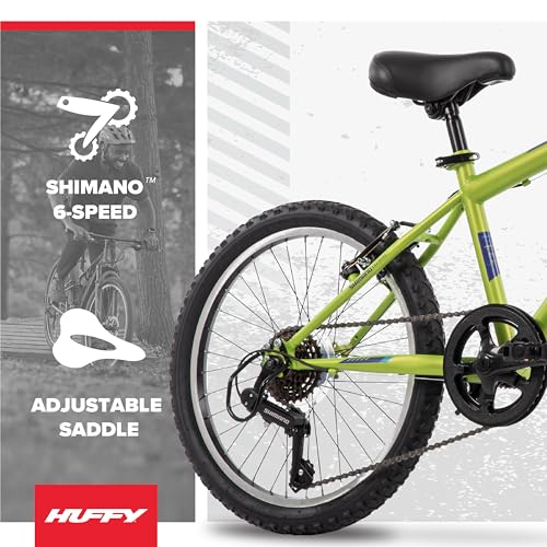 Image of Huffy Stone Mountain Bike for Men and Women, 20 inch /24 inch /26 inch, 6-Speed (20 inch) or 21-Speed, Front or Dual Suspension (Varies), Multiple Colors, Adjustable Saddle, Shimano Equipped, All-Terrain Tires