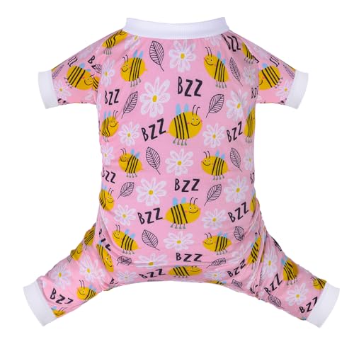 Image of CuteBone Small Dog Pajamas Shirt Stretchy Summer Puppy Pjs Soft Cat Onesies Pet Clothes for Daily Wear DA24M