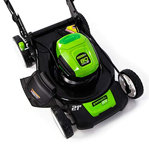 Greenworks Pro GLM801602 80-volt Cordless Battery-Powered Electric Lawn