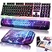 Mouse Pad Keyboard Wrist Rest Non Slip Wrist Support Rest Mouse pad for Office,Computer, Laptop, Typist, Gamer, Compact Cushion Pad with Ergonomic Acupoint Massage SupportĀ (Starry Night)