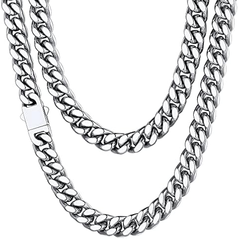 Stainless Steel Cuban Link Chain Necklace Cover