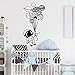 Astronaut hält Luftballons Wandtattoo Raumaufkleber Wandtattoo für Kinderzimmer Kinder Schlafzimmer Dekor Wandtattoo A6 57x112cm