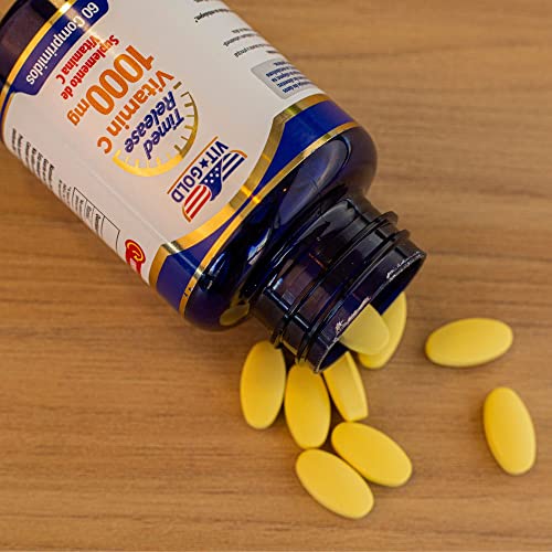 Vitamina C 1.000 mg Timed Release Vitgold 60 comprimidos