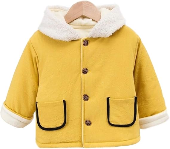 Amazon Co Jp ベビー服 女の子 ジャケット コート もこもこ 男の子アウター ガールズコート ボアジャケット キッズ トップス 裏起毛 厚手 子供 ベビー アウター 防寒着 お出かけ服 綿 長袖 通園 通学 暖かい 秋冬 男女兼用 80 90 100 110 服 ファッション小物