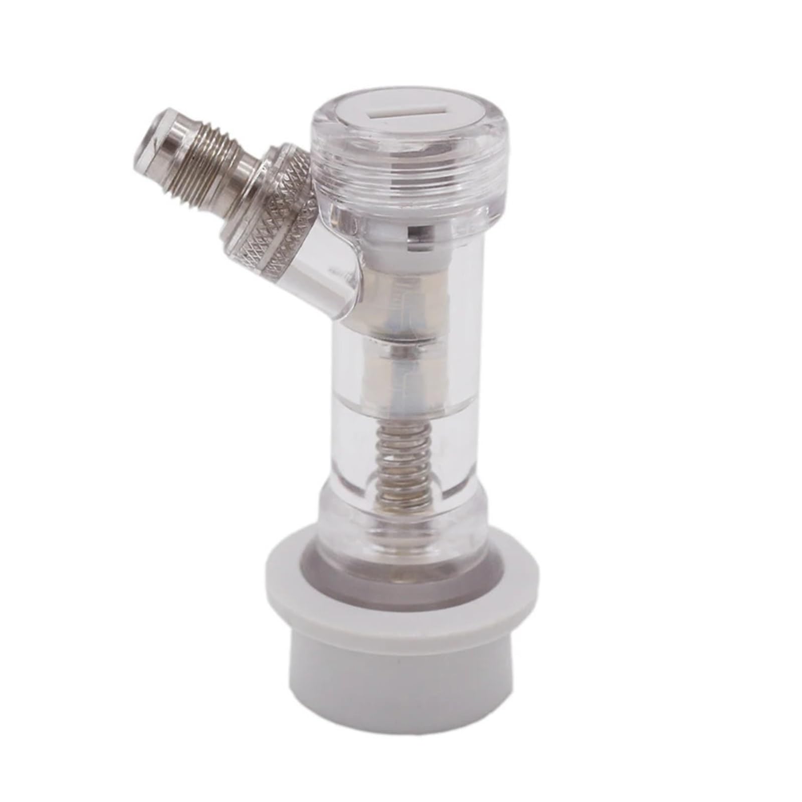 HEXHUASR Ball Lock Disconnect with Check Valve Gas 1/4" MFL Thread Check Valve Disconnect Homebrew Kegging Parts
