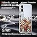 TXXO for Samsung Galaxy S25 Edge Case Clear,Galaxy S25 Edge Case Floral with Screen Protector [Camera Protection] Slim Shockproof Cover for Samsung S 25 Edge Phone Cases for Women, Flower Design