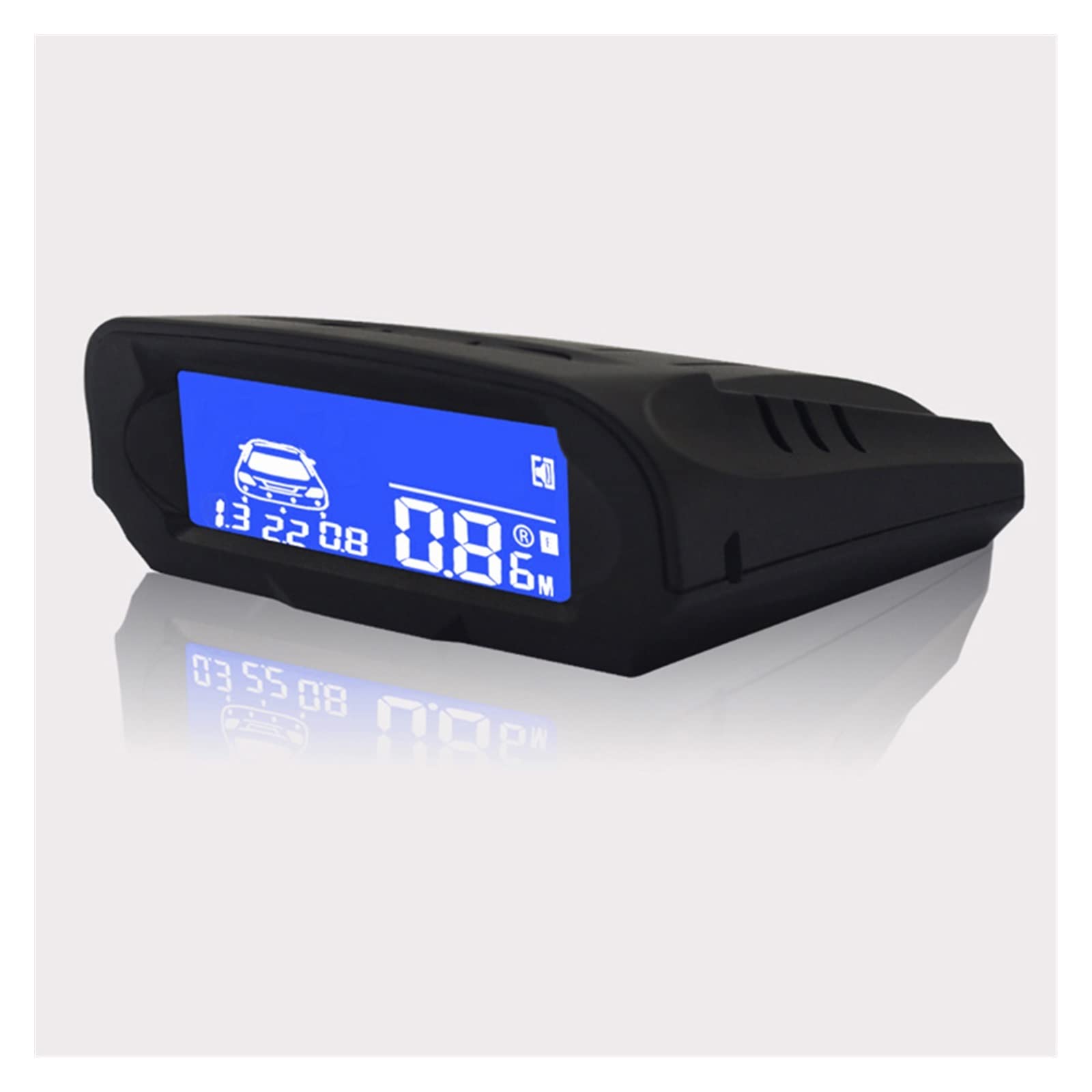 4 Stationnement Capteurs LCD Sauvegarde Numérique Voiture Radar Recul Assistant Moniteur Détecteur Système Rétro Éclairage Affichage Car Parking Sensors(Noir)