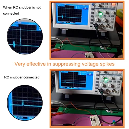 Youmile RC-Absorptions- / Puffer schaltungsmodul Überspannungs absorbieren modul Induktive Last Magnetventil Relaiskontakte Interrupter Schaltungsschutzmodul Sensor