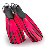 Correa elástica Mares Avanti Quattro + Aletas, Unisex Adulto, Red, S