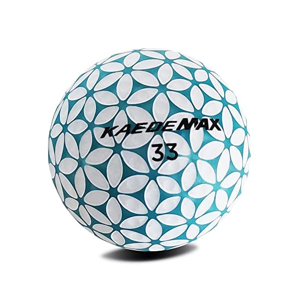 KAEDE MAX Blue Distance Golfbälle – Blau Weiß – Dimple Innovation – Golfgeschenk – wunderschöne Optik – Hingucker Golfball