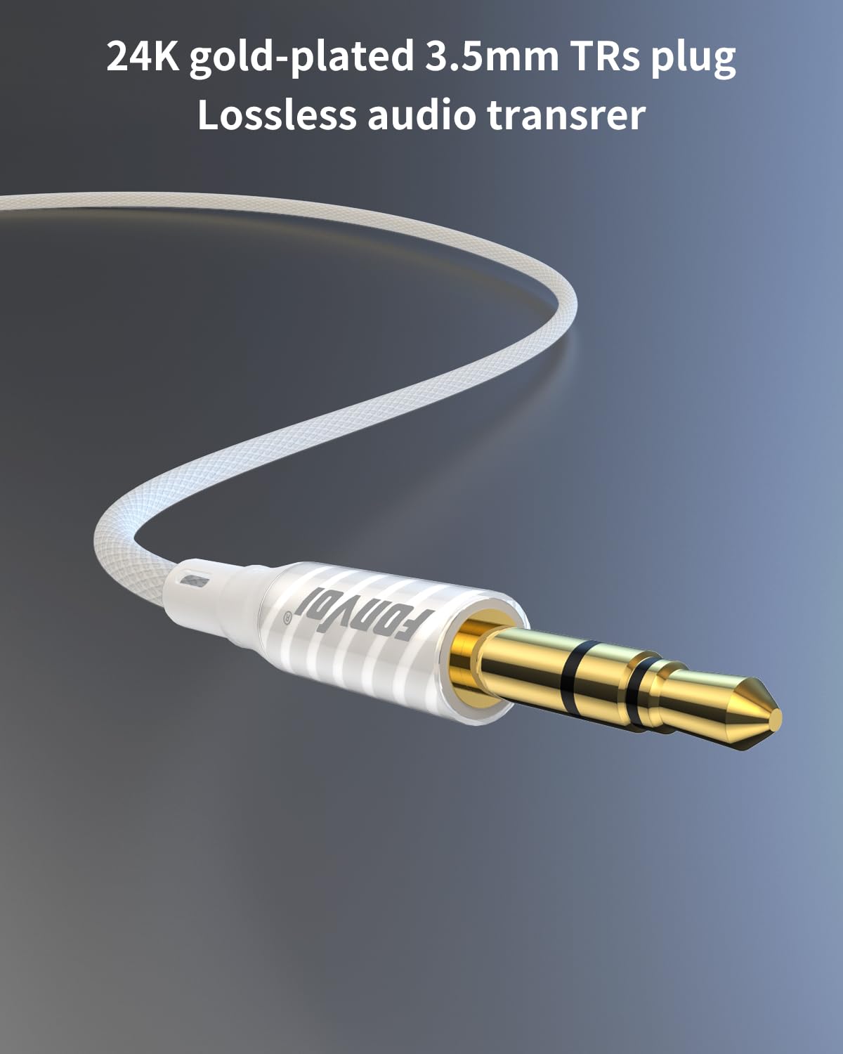 Cable auxiliar, cable auxiliar de audio de 3,5 mm para coche, cable estéreo trenzado macho a macho de 3,5 mm, compatible con: auriculares, teléfonos, iPod, audio de coche, MP3 y más (1,2 m +