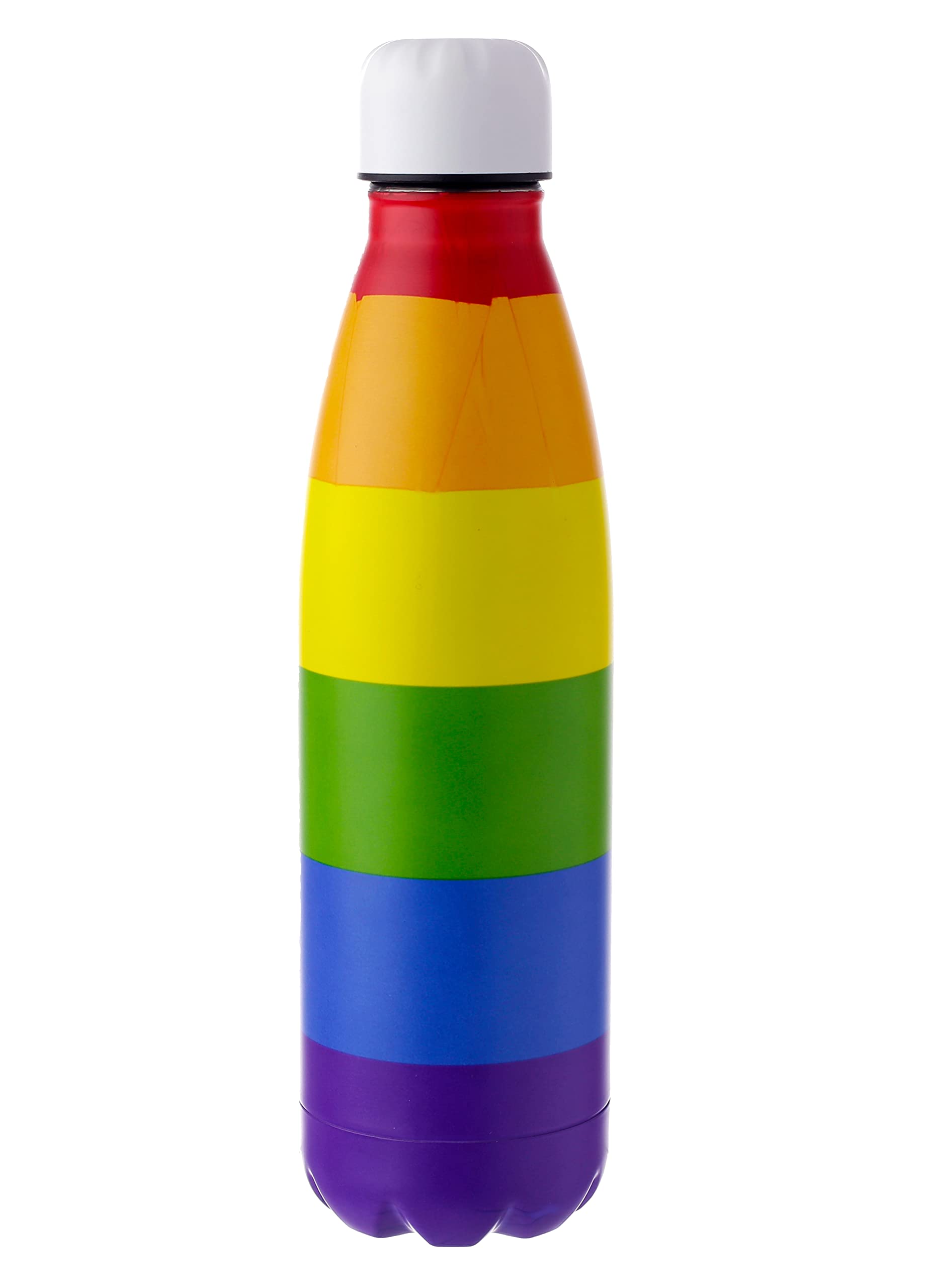 Puckator Multicolored Somewhere Rainbow - Stainless Steel Water Bottle - Cold For 24H And Hot For 12H - Metal Water Bottles With Rainbow Design - Double Walled Modern Thermos Flask - Bpa Free - 500 Ml