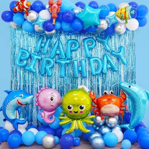 GoGoGoodie Under the Sea Birthday Party Decorations Supplies for ...