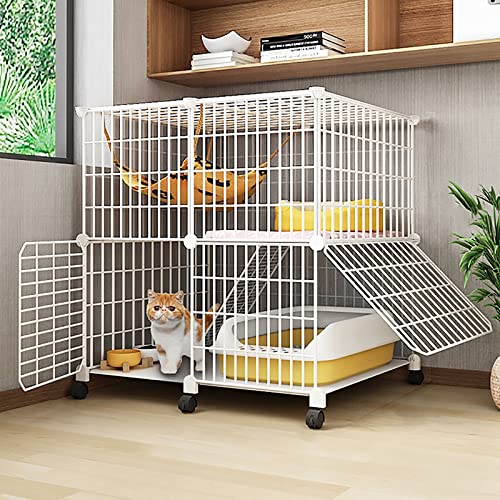 Cage à furets à plusieurs niveaux pour un salon harmonieux et propre