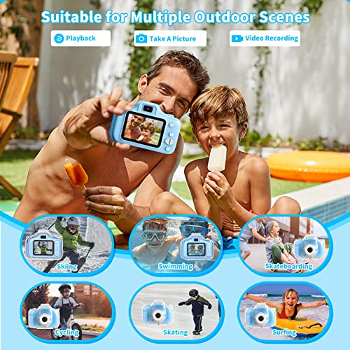 OZMI Kids Waterproof Selfie Camera for Boys, Christmas Birthday Gift for Boys 3 4 5 6 7 8 9 Years Old, Toddler… - Image 5