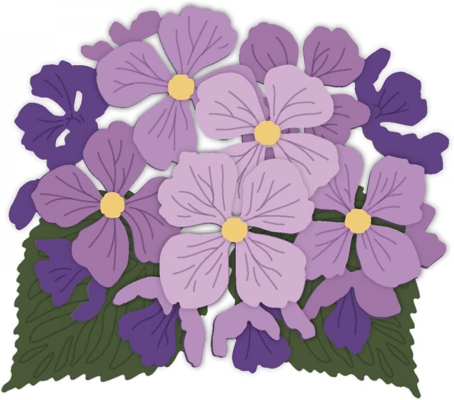 Lovely Layers Hydrangea Dies for Card Making DIY Scrapbooking Flower Metal Cutting Dies for Paper Card Crafting Handmade Crafts Scrapbooking Supplies Arts Crafts Embossing Stencil Die Cuts Punch Mould