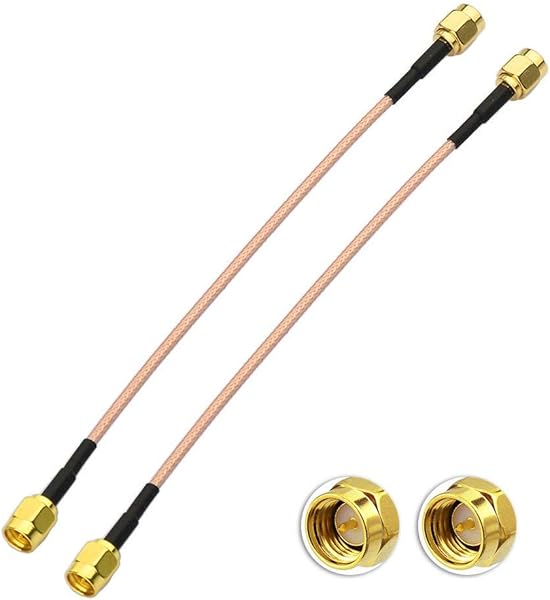 GTIWUNG 2pcs SMA cable SMA maschio a SMA pigtail cavo maschio RG316 15cm per Homematic CCU3 CCU2 CC1101 Raspberry Pi 2 4GHz Antenna WiFi Router wirelesse