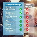 NEU! Zahnpflege-Gel für Hunde & Katzen - Zahnreinigung und Zahnpflege gegen Zahnstein, Maulgeruch & Zahnfleischentzündung. Hundezahnpasta, Maulhygiene, Zahnsteinentferner Dog Toothpaste Golden Pets