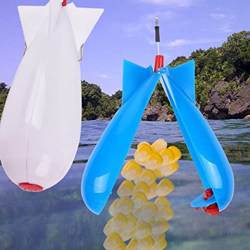SPYMINNPOO Fishing Bomb Bait - Large Carp Float Lure Bait Pellet Feeder Tool (White) - Image 3
