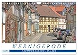 Wernigerode - Fachwerkstadt am Harz (Wandkalender 2026 DIN A4 quer), CALVENDO Monatskalender: Wernigerode - mittelalterlicher Fachwerkbau vom Feinsten (CALVENDO Orte)