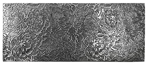 Texture Pattern Plate Style #24 for Press or Rolling Mill Floral Embossing Relief Jewelry Making Metal Forming Tool