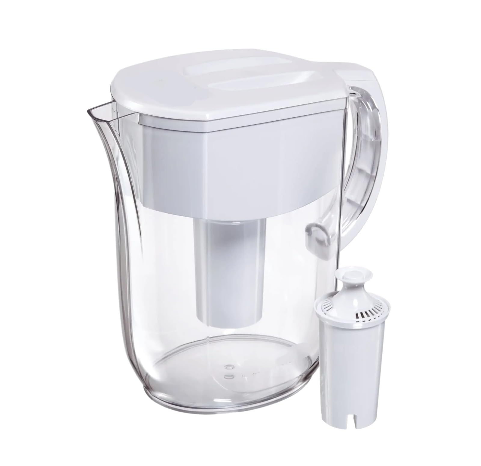 Serbatoio Filtro Acqua Potabile Brocca con Filtro for l'acqua Quotidiana con Filtro da 10 Tazze Bianco